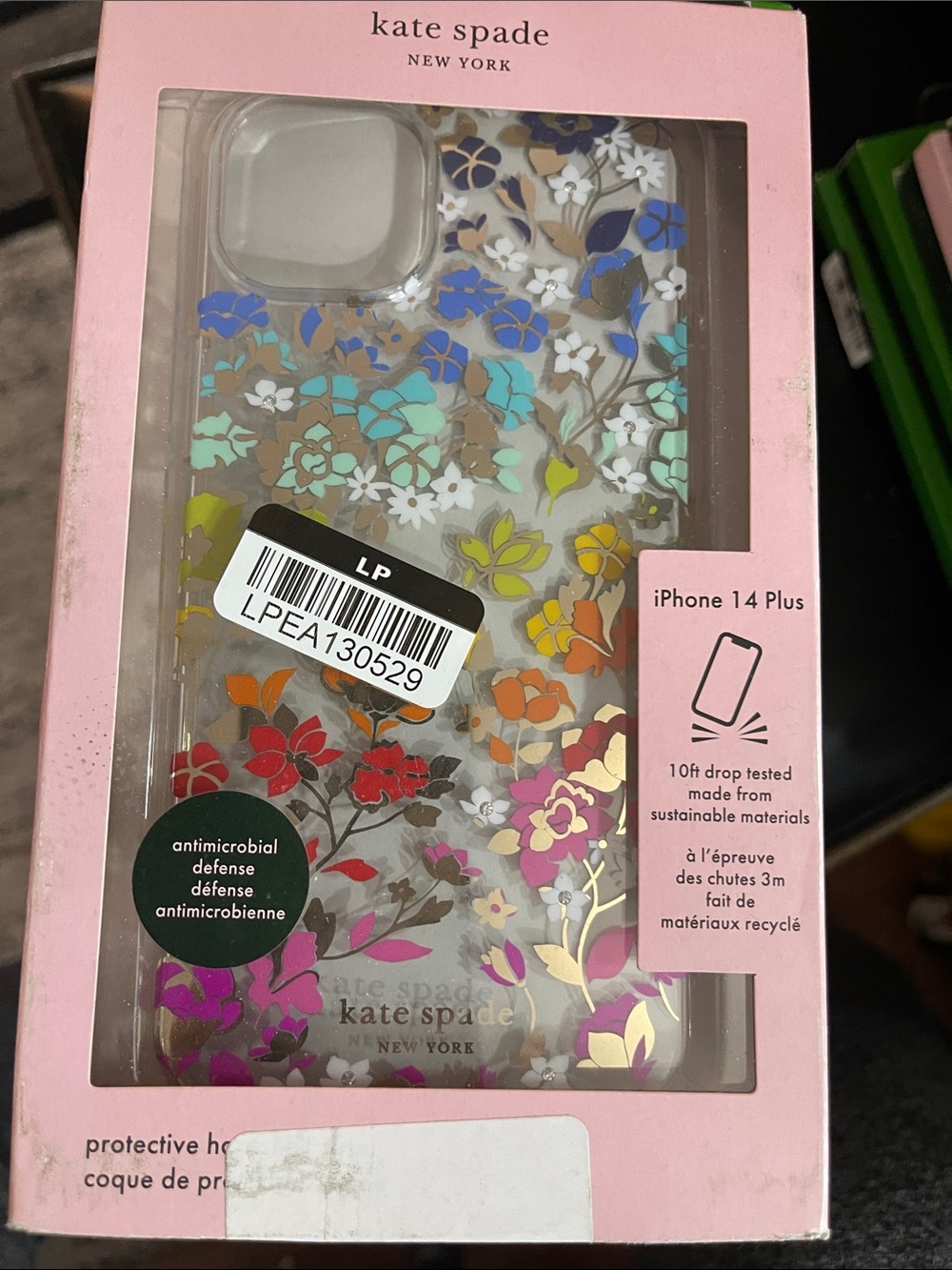 kate spade New York Floral Clear iPhone 14 Plus Case — Multi-Color